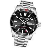 Stuhrling Original 1004 01  Automatic Day Date Stainless Steel Mens Watch