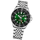 Stuhrling 1009 03  Automatic Radiance Date Green Dial Stainless Steel Mens Watch