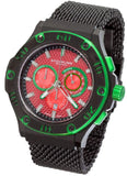 Stuhrling Original 292 335982 Iconoclast  Chrono Green/ Red Mens Watch