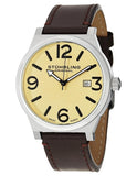 Stuhrling Original 454 3315K15 Osprey  Quartz Leather Strap Mens Watch