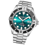 Stuhrling 1005 03 Astral  Automatic Date Green Dial Stainless Steel Mens Watch