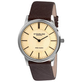 Stuhrling Original 238 321K43 Newberry  Quartz Leather Strap Mens Watch