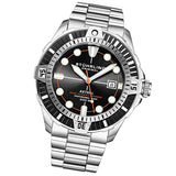 Stuhrling 1005 02 Astral  Automatic Date Black Dial Stainless Steel Mens Watch