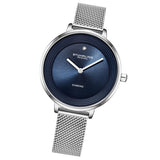 Stuhrling 3946 2 Diamond Accent Mesh Stainless Steel Bracelet Womens Watch