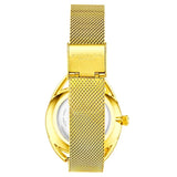 Stuhrling 995M 04 Lily Mother of Pearl Crystal Accented Flower Womens Watch