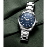 Stuhrling 3953 2 Symphony Quartz Date Stainless Steel Bracelet Mens Watch