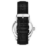 Stuhrling 3947 2 Automatic Skeleton Black Leather Strap Mens Watch
