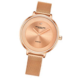 Stuhrling 3946 5 Diamond Accent Mesh Stainless Steel Bracelet Womens Watch