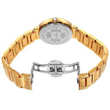 Akribos XXIV AK877YG Diamond Markers Mother of Pearl Dial Goldtone Womens Watch