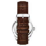 Stuhrling 3947 3 Automatic Skeleton Brown Leather Strap Mens Watch
