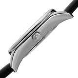 Akribos XXIV AK879SS Date Diamond Marker Silvertone Black Womens Watch