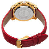 Burgi BUR156RD Swarovski Crystal Mother of Pearl Diamond Red Womens Watch