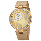 Bürgi BUR155YG Japanese Quartz Diamond and Swarovski Accented Womens Watch