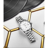 Stuhrling 3935 1 Symphony Quartz Date Stainless Steel Mens Watch