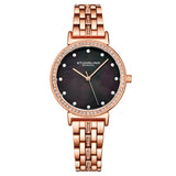 Stuhrling 3988 4 Symphony Crystal Accented Mother of Pearl Womens Watch