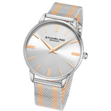 Stuhrling 3998 4 Symphony Preston Stainless Steel Mesh Bracelet Mens Watch