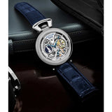 Stuhrling 3919 1 Emperor’s Grandeur Automatic Skeleton Dual Time Mens Watch