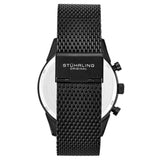 Stuhrling 3975 6 Preston Monaco Quartz Chronograph Date Black Mens Watch