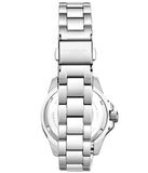 Stuhrling 3950L 2 Blue Mother of Pearl Date Stainless Steel Womens Watch