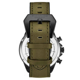 Stuhrling Original 929 04 Chronograph Date Quartz Green Leather Mens Watch