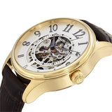 Stuhrling 746L.03 Delphi Solaris Automatic Skeleton Leather Strap Mens Watch