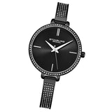 Stuhrling 3949 4 Crystal Accented Stainless Steel Bracelet Womens Watch