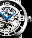 Stuhrling 165B2 331554 Winchester 44 Automatic Skeleton Silvertone Mens Watch