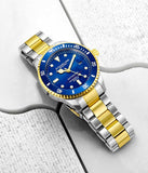 Stuhrling 883 03 Depthmaster Automatic Diver Stainless Steel Date Mens Watch