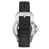 Stuhrling 883HL 06 Depthmaster Automatic Diver Black Leather Date Mens Watch