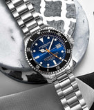 Stuhrling 883H 03 Depthmaster Automatic Diver Stainless Steel Date Mens Watch