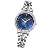 Stuhrling 3987 2 Symphony Quartz Crystal Accented Stainless Steel Womens Watch