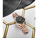 Stuhrling 3935 4 Symphony Quartz Date Stainless Steel Mens Watch