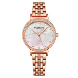 Stuhrling 3988 3 Symphony Crystal Accented Mother of Pearl Womens Watch