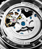 Stuhrling 165B2 331554 Winchester 44 Automatic Skeleton Silvertone Mens Watch