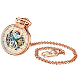 Stuhrling Original 991 03 Modena Mechanical Automatic Skeleton Mens Pocket Watch