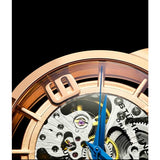 Stuhrling 3964 3 Automatic Skeleton Black Stainless Steel Bracelet Mens Watch