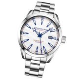 Stuhrling 3953 3 Symphony Quartz Date Stainless Steel Bracelet Mens Watch