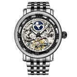 Stuhrling 3922 4 Special Reserve Automatic Dual Time Stainless Steel Mens Watch
