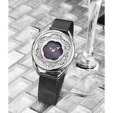 Stuhrling 995M 02 Lily Mother of Pearl Crystal Accented Flower Womens Watch