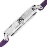 Akribos XXIV AK882PU Diamond Markers Purple Leather Strap Womens Watch