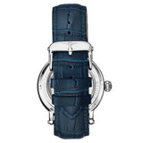 Stuhrling 4000 1 Legacy Automatic Dual Time Skeleton AM/PM Leather Mens Watch