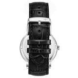 Stuhrling Original 899 02 Duet Day/ Night Black Leather Strap Watch