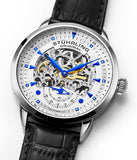 Stuhrling Original 3133 1 Executive Automatic Black Leather Mens Watch