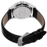 Akribos XXIV AK879SS Date Diamond Marker Silvertone Black Womens Watch