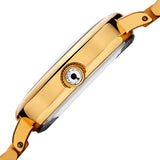 Akribos XXIV AK877YG Diamond Markers Mother of Pearl Dial Goldtone Womens Watch