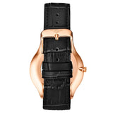 Stuhrling 3984 4 Symphony Classic Black Leather Strap Mens Watch