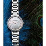 Stuhrling 3907 1 Symphony Quartz Crystal Accented Bracelet Womens Watch