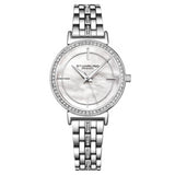 Stuhrling 3987 1 Symphony Quartz Crystal Accented Stainless Steel Womens Watch