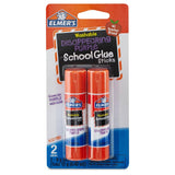 3 Pack Elmer's Glue Stick Washable Disappearing Purple .21oz EACH 6 Total