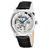 Stuhrling 165B2 331554 Winchester 44 Automatic Skeleton Silvertone Mens Watch